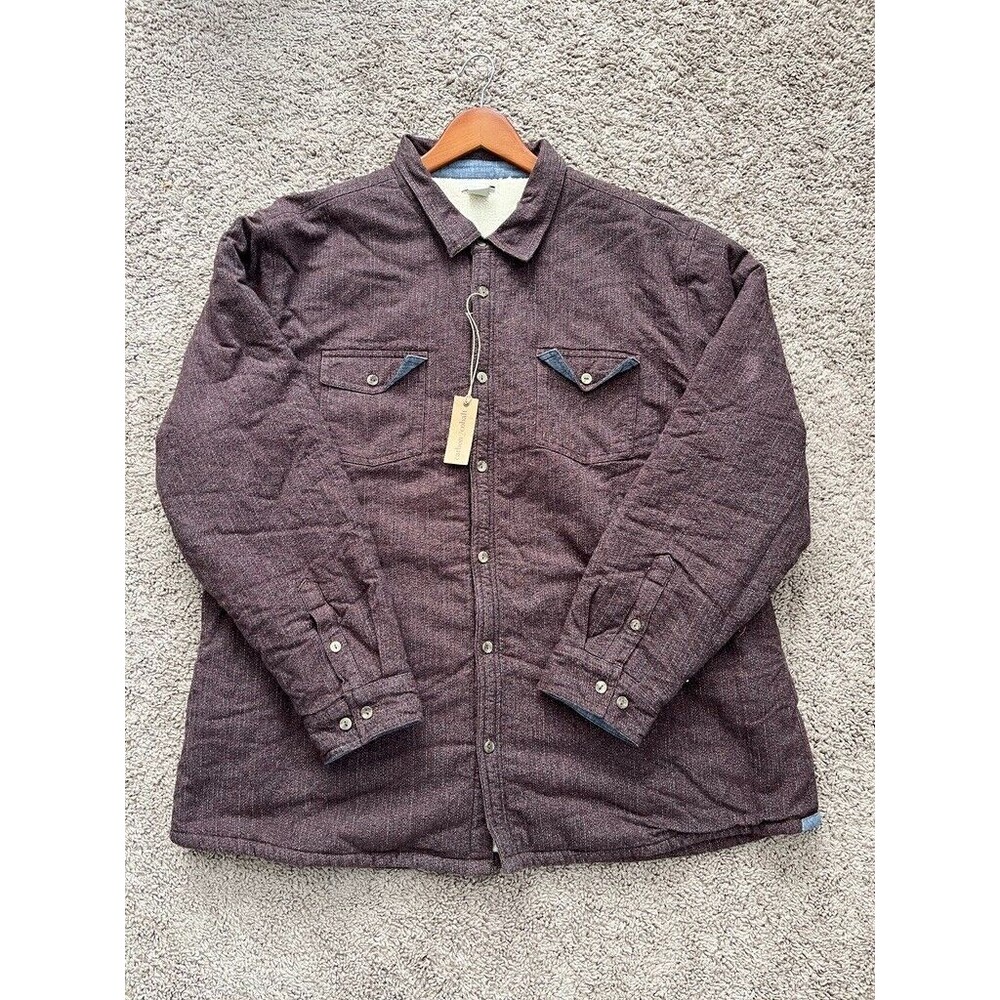 Carbon2Cobalt Sherpa Lined Festa Jac Shirt Shacket Men Size XXL NWT Jacket - Picture 2 of 5